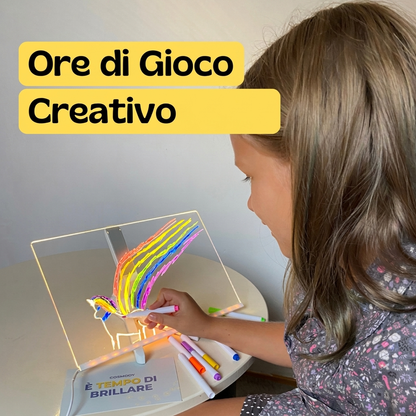 LumiBoard™ Lavagna LED da Disegno – Aumenta la Concentrazione e Sviluppa la Creatività nei Bambini